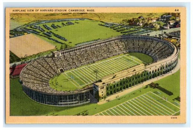 Airplane View Of Harvard Stadium Cambridge Ma Mass Massachusetts Postcard