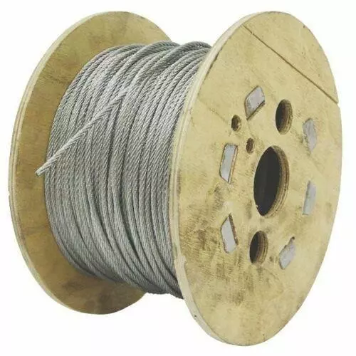 Wire Rope Stainless Steel 100m Roll 7 x 7 Construction 2mm, 3mm, 4mm, 5mm, 6mm