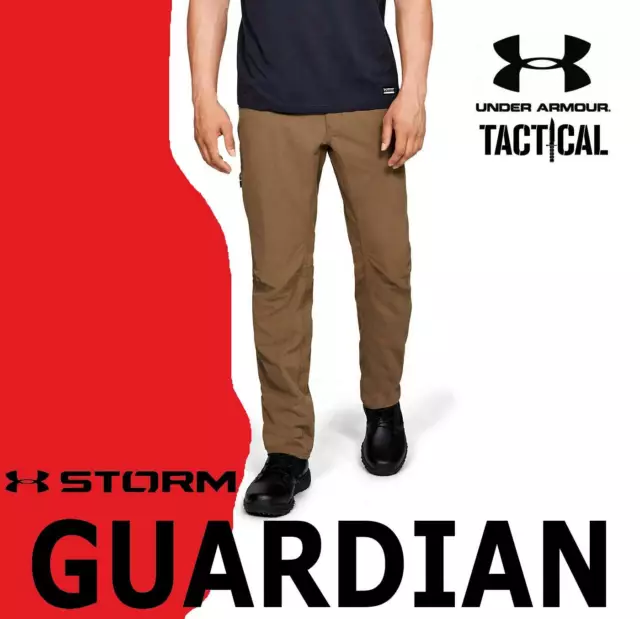 Men's Under Armour Tactical Guardian Pants Storm Cargo Utility Brown Black