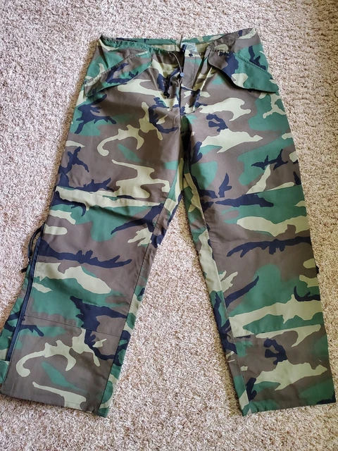 ARMY TROUSERS COLD WEATHER CAMOUFLAGE Large Regular GORE-TEX G/VGUC