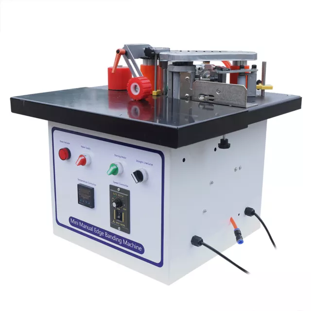 1.2kW Double Side Coating Bander 1000ml Desktop Gluing Edge Banding Machine 110V