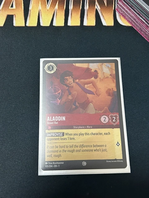 DISNEY LORCANA - ALADDIN Street Rat - 105/204 - Foil Common NM £3.00 ...