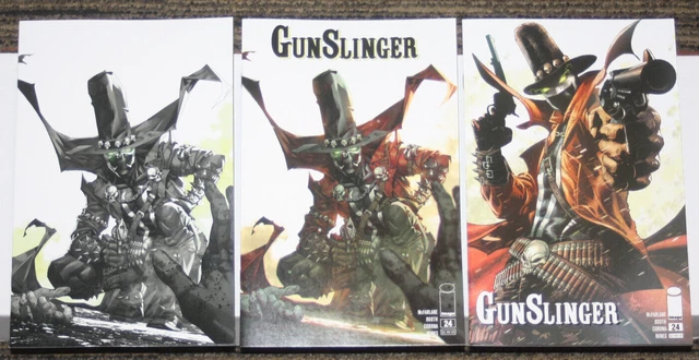 Image Gunslinger Spawn #24 THREE COVER SET  A Deodato, B Ngu & C Ngu Virgin
