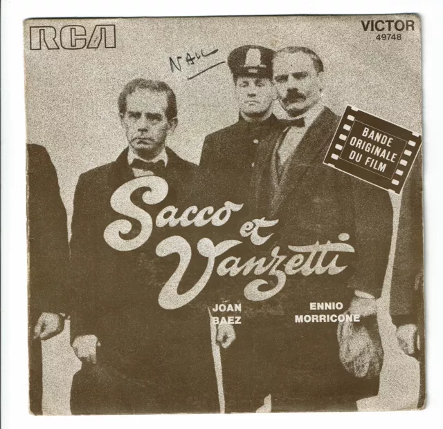 Joan Baez Morricone Vinilo 45 RPM La Ballata Di Sacco E Vanzetti B O. Film Rca