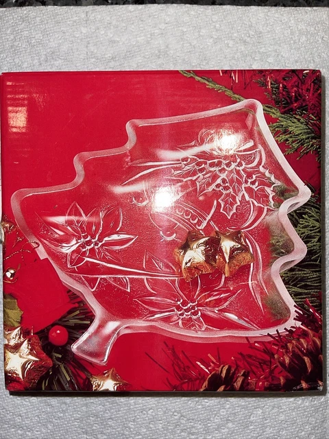 Home Beautiful Happy Holidays Christmas Tree Dish  WY034/502 Japan Vintage
