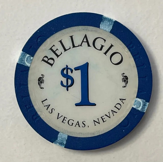 Bellagio Resort Hotel Casino $1 Chip Las Vegas Nevada MGM Obsolete