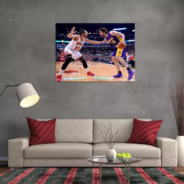 V5628 Joakim Noah Pau Gasol Basketball Sport Decor WALL POSTER PRINT 2