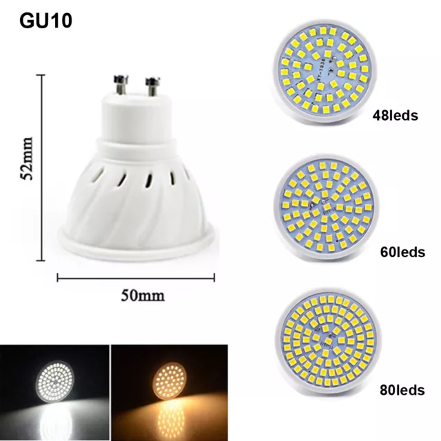 E27 E14 LED GU10 MR16 LAMPADINE Porta Faretti Incasso 5W 8W 10W 220V Led Spot 3