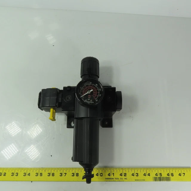 Norgren 3/8"x1/4" NPT Compressed Filter Air Pressure Regulator W/Shut off
