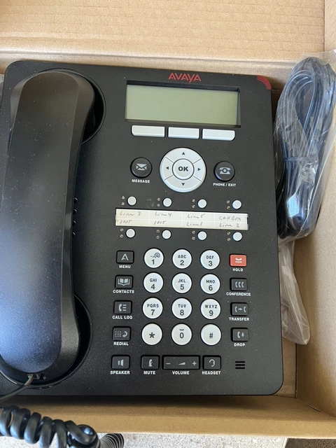 AVAYA 1408D02A-003  DIGITAL DESKPHONE  Prod ID 700469851 Phone black