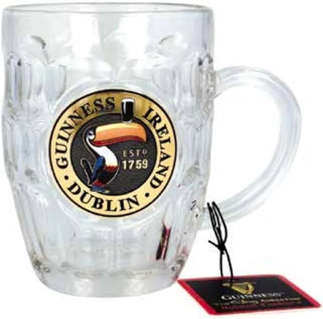 Official Guinness Freezer Tankard - Toucan Design, 400 Ml | Double-Wall Insulated Beer Mug, Keep Drinks Cold