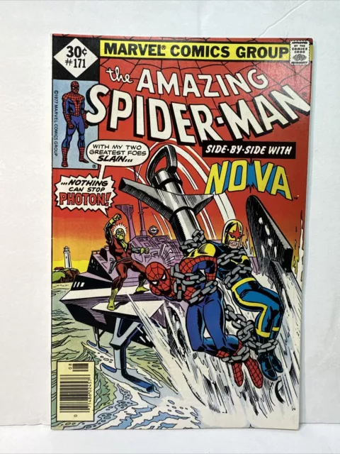 The Amazing Spider-Man #171 VF/NM 9.0 1977 Marvel Nova Photon Ross Andru