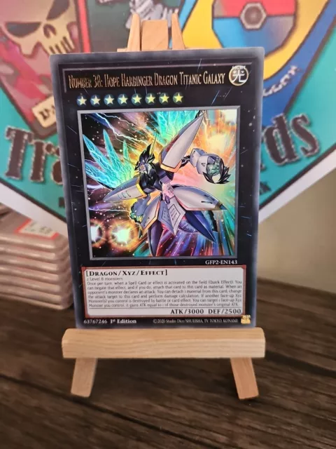 Yugioh Number 38: Hope Harbinger Dragon Titanic Galaxy GFP2-EN143 Ultra Rare 1st