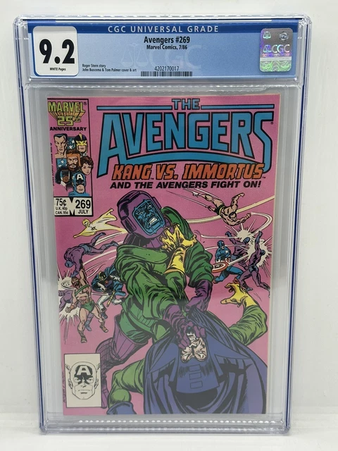 THE AVENGERS #269 CGC 9.2 White Pages. KANG vs Immortus Marvel Comics 1986
