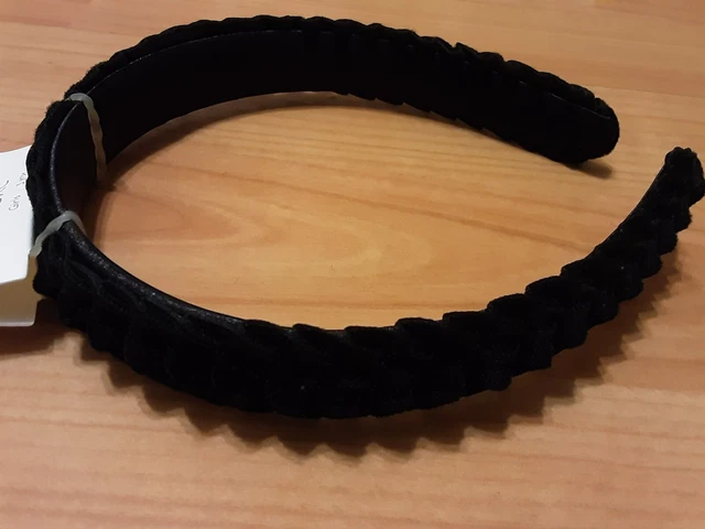 Pacchetto Di Ragazze Next Accessori Capelli In Velluto Nero Nuovo Con Etichette Fascia Ecc 3