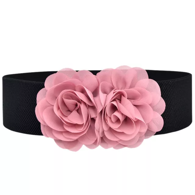 Women Universal Stretchy Belt For Dresses Vintage Elastic Wide Waist Belt