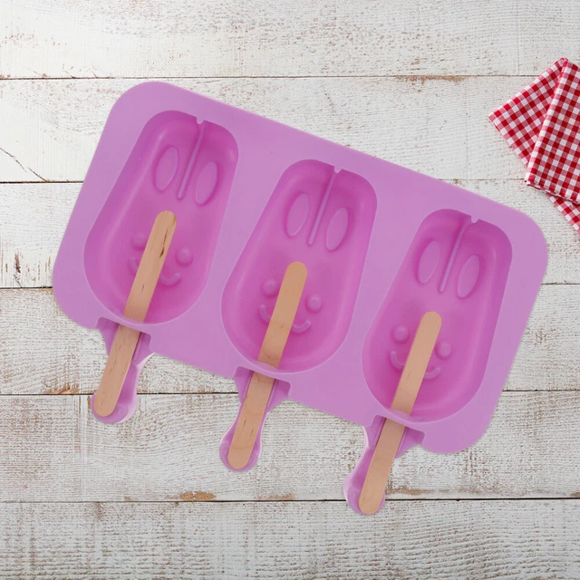 1 juego de helado de silicona molde de silicona molde de conejo molde de silicona conejo helado