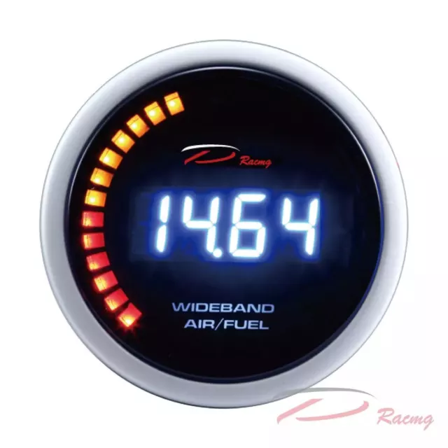 Depo Racing 52 mm LED Digital Breitband Luft Kraftstoff Verhältnis Messgerät Bosch 4.9 O2 Sensor