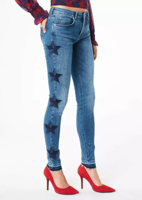 Jeans con stelle ricamate DENNY ROSE TG.29