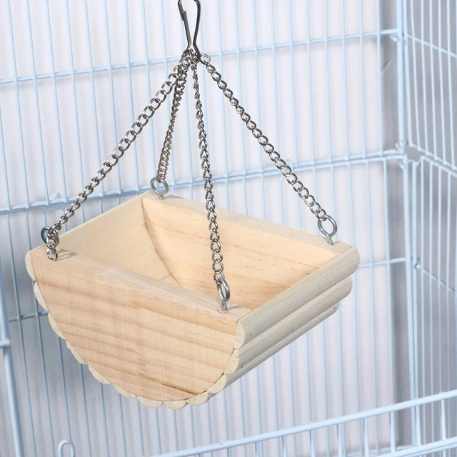 Small Animal Swing Bed Hanging Chain Boat Bird Toy Hammock Hamster