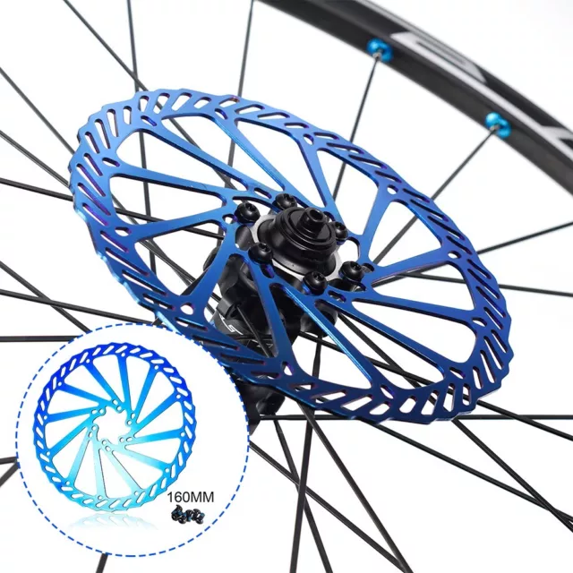 Smooth Braking Bike Disc Brake Rotor 180mm for All Cassette Disc Brake Hubs