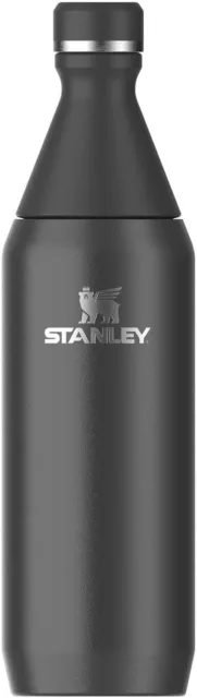 Stanley The All Day Slim Water Bottle 0.6L [Cold 6 hours/warm 11hr] - Black
