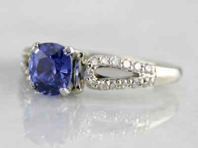 925 Sterling Silver 4ct Ceylon Blue Sapphire Gemstone Wedding Ring Gift For Her