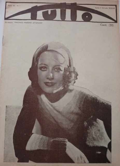 Journal Italien 'Libertà' - 14 Janvier 1938 - Tempio Porto Torres Sassari - Occasion