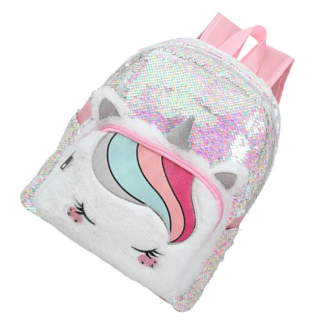 Backpack Backpack Satchel Iridescent Women Bookbag Kids Back Pack Light Thin 2