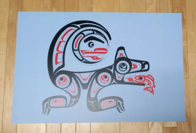 Wolf by Eric Parnell Haida Signed Limited Edition Print 91/100 Native Art