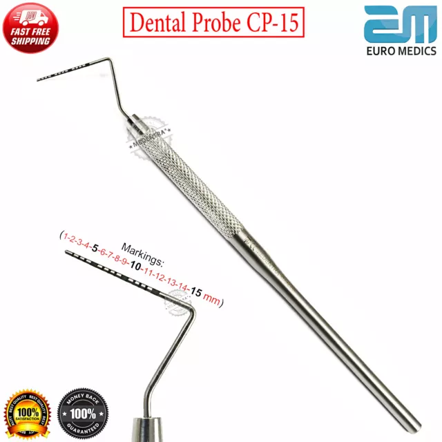 Dental Probe Explorer Tartar Remover Hook Remover Periodontal Dentist Tool x100 2