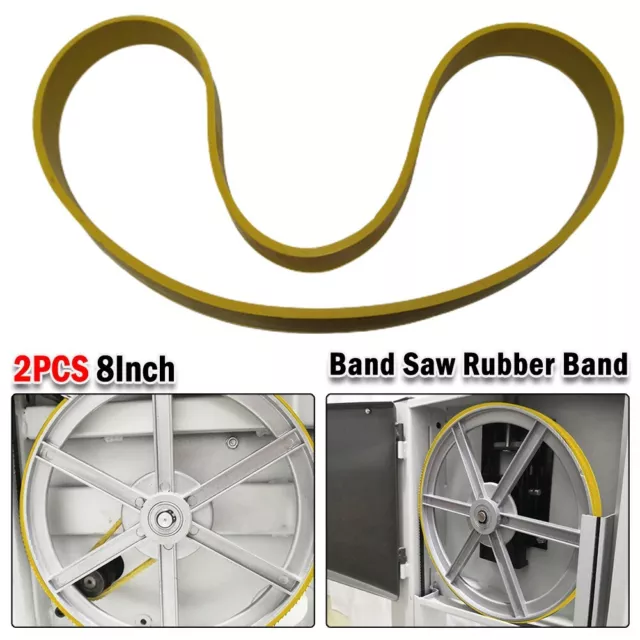 8 Inch Woodworking Band Saw Rubber Bands Pack of 2 High Wear Resistance