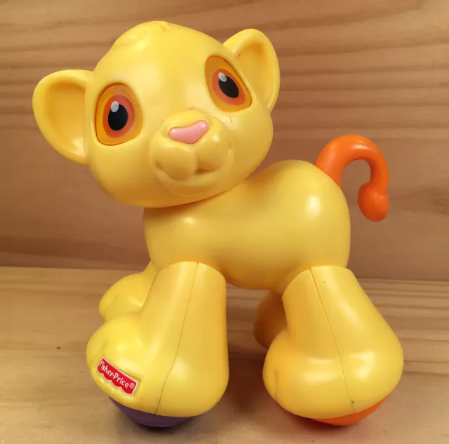 Fisher-Price THE LION KING "Yellow" Gorgeous Simba Cub Toy (2012) Mattel Disney 3