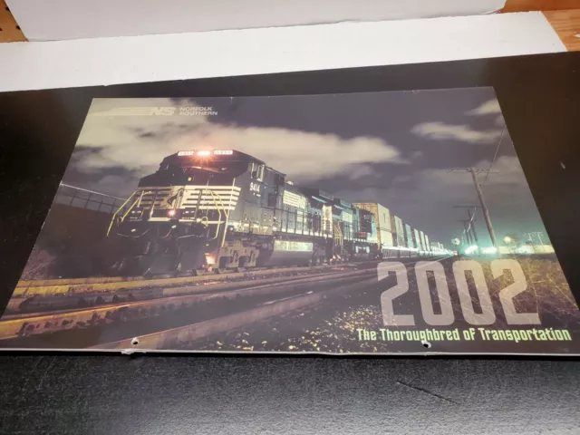 2002 Norfolk Southern Railroad Calendar - Oversized - Lots of Great Photos - Lik