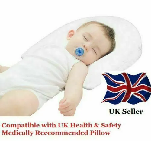 Baby Wedge Oval Round Pillow Anti Reflux Colic For Pram Push Chairs Flat Head