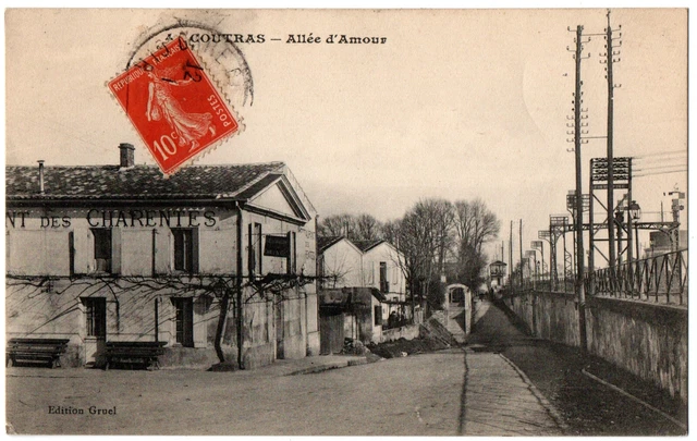 CPA 33 - COUTRAS (Gironde) - Allée d'Amour