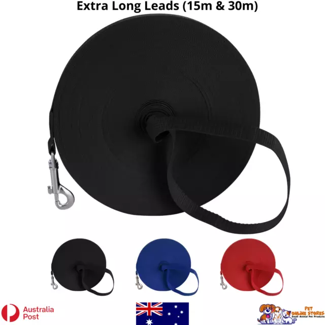 Long Dog Leads Australia Recall Training Walking Running Play Fetch Yard Camping