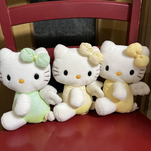 LOTTO PELUCHE PUPAZZO Sanrio Hello Kitty Angel Kitty Flower Kitty retrò ...