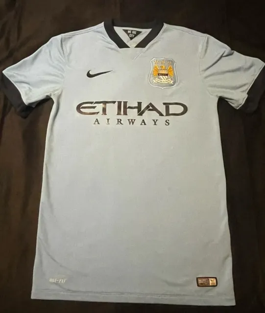 Nike Dri Fit Manchester City FC 2014 Soccer Jersey - Size Men Small