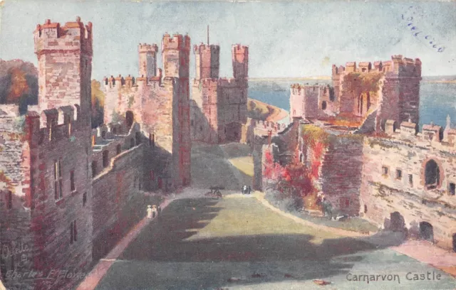 Cpa Illustrator / Charles Flower / Carnavon Castle
