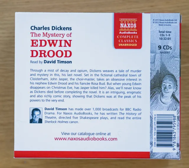 Naxos AudioBook Mystery of Edwin Drood unabridged