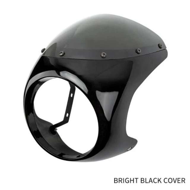 7inch Round Motorcycle Front Headlight Fairing Screen Windshield Protect Covers