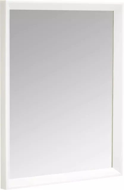 Rectangulaire Miroir Mural, 40 X 50 CM, Spitzer Bord Blanc Mur Salle de Bain