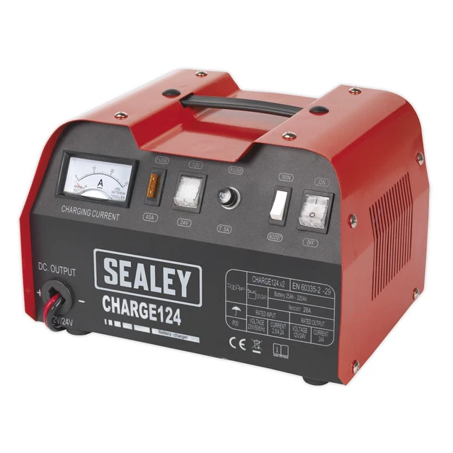 Sealey CHARGE124 Chargeur Batterie 28Amp 12/24V 230V 5