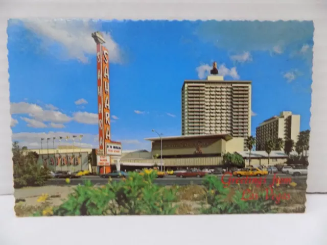 Sahara Hotel Casino Postcard Vintage 70s/80s Las Vegas Don Rickles