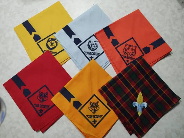 BSA Official Cub Scouts Neckerchief Lion Tiger Wolf Bear Webelo Ranks available