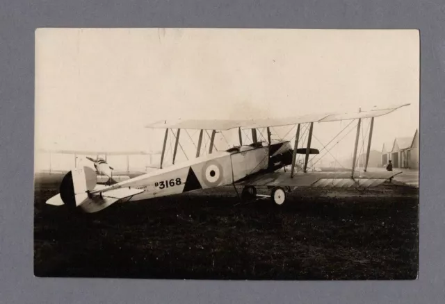 Avro 504J B3168 Vintage Original Photo Royal Air Force Raf Ww1 1913