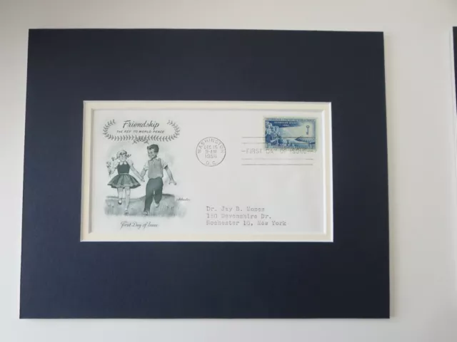 The children's stamp -"Friendship - the Key to Peace"" & the First day Cover