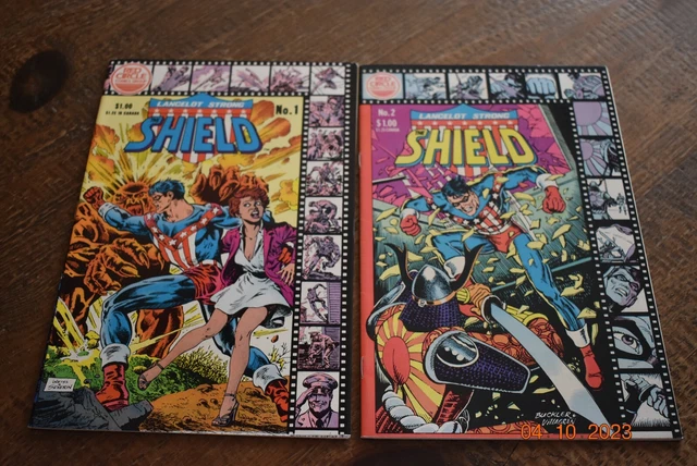 Lancelot Strong The Shield #1(vf),#2(vf),  lot of 2 Red Circle comics, 1983