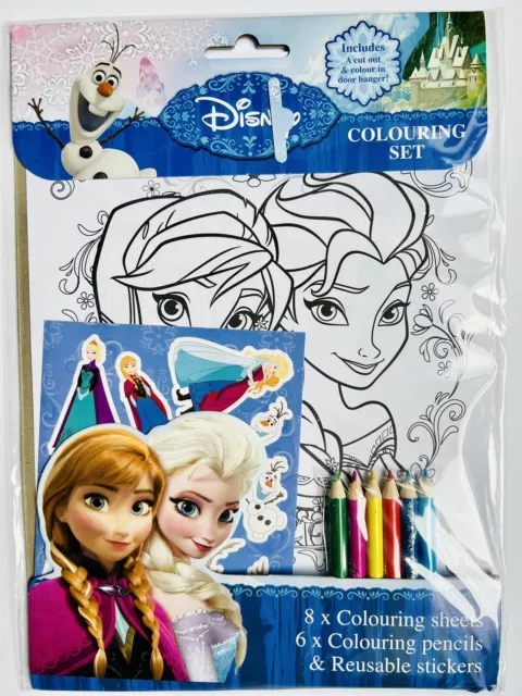 Frozen Die Eiskönigin Malset zum Ausmalen Disney Elsa Anna Kreativ Set Sticker
